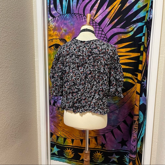 🌈 Lovely casual floral blouse - Picture 8 of 11